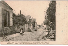 Delcampe - BARBIZON: Rue Avec La Maison Du Peintre J.F. Millet à Sa Mort 1875 - Très Bon état - Barbizon
