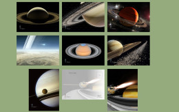 Delcampe - China Postcard, Planet, Saturn，8 Pcs - China