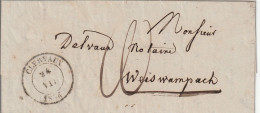 Delcampe - Luxembourg Lettre Avec Correspondance Clervaux 1854 - Briefe U. Dokumente