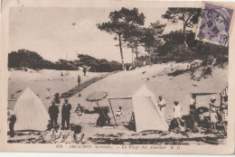 Delcampe - BE23  -  ARCACHON EN GIRONDE LA PLAGE DES ABATILLES CPA  CIRCULEE - Arcachon