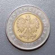 Delcampe - POLOGNE - Y 284 - 5 ZLOTYCH 1994 - TTB - Pologne