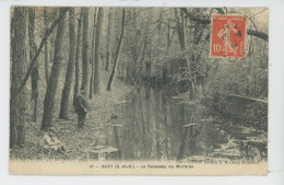 Delcampe - SUCY EN BRIE - Le Ruisseau Du Morbras (pêcheur) - Belle Carte Toilée - Sucy En Brie