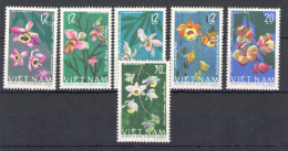 Delcampe - 1966 Vietnam Del Nord - Yvert N. 482-87 - Fiori - 6 Valori - MNH** - Autres & Non Classés