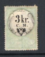 Delcampe - Revenue Austria 1854. 3kr C.M.  Used Stamp. - Fiscaux