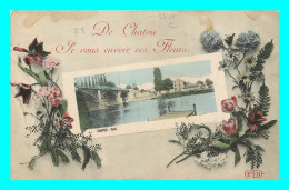 Delcampe - A828 / 169 78 - CHATOU Pont - De Chatou Je Vous Envoie Ces Fleurs - Chatou