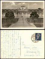 Delcampe - Ansichtskarte Potsdam Schloss Sanssouci 1955   Gelaufen Mit Stempel BEELITZ - Potsdam