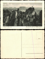 Delcampe - Ansichtskarte Rathen Basteibrücke - Sächsische Schweiz 1922 - Rathen