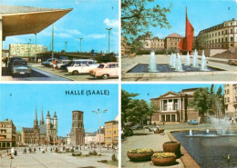 Delcampe - Halle  Saale Hansering Fahnenmonument Markt Theater Des Friedens - Halle (Saale)