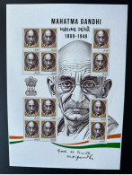 Delcampe - Guyana 2024 - Feuillet Kleinbogen ' Mohandas Mahatma Gandhi ' Matej Gabris Type I - Guyana (1966-...)