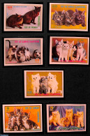Delcampe - Equatorial Guinea 1976 Cats 7v Imperforated, Mint NH, Nature - Cats - Guinea Equatoriale