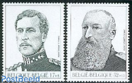 Delcampe - Belgium 1999 Philately, Kings 2v, Mint NH, History - Kings & Queens (Royalty) - Nuovi