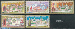 Delcampe - Russia 2002 Orthodox Cloisters 5v, Mint NH, Religion - Cloisters & Abbeys - Klöster