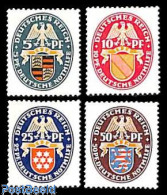 Delcampe - Germany, Empire 1926 Coat Of Arms 4v, Unused (hinged), History - Coat Of Arms - Unused Stamps