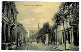 Delcampe - Waalwijk - Groote Straat Met Volk - Waalwijk