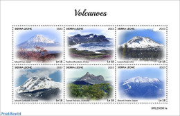 Delcampe - Sierra Leone 2023 Volcanoes, Mint NH, Nature - Sport - Mountains & Mountain Climbing - Escalade