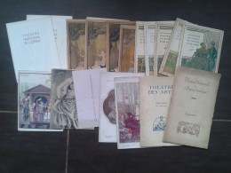 Delcampe - LOT 18 PROGRAMMES LYRIQUE OPERA COMIQUE Theatre National De L Opera, De L Opera Comique Academie Nationale De Musique - Programmi
