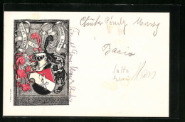 Delcampe - Künstler-AK Aarau, K. T. V. Aarau Mit Studentenwappen - Aarau