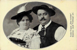 Delcampe - CPA CIRQUE Musique Cirque Circus Cirk Non Circulé Musiciens Troupe Truppe Orchestre Tiroler Ober Inntaler - Cirque