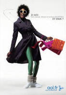 Delcampe - JE SUIS Actu Finance Glisse Et Musique Et Vous AOL.fr 27(scan Recto-verso) MB2318 - Werbepostkarten