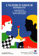 Delcampe - L ELIXIR D AMOUR DONIZETTI Montpellier Domaine D O 15(scan Recto-verso) MB2318 - Werbepostkarten