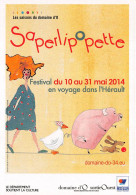 Delcampe - Les Saisons Du Domaine D O Saperlipopette Herault 13(scan Recto-verso) MB2315 - Werbepostkarten