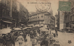 Delcampe - 87 LIMOGES LA PLACE DES BANES MARCHE CPA BON ETAT - Limoges