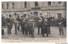 Delcampe - CAR-AEJP1-0001-50 - Voyage Presidentiel A CHERBOURG - Les Autorites Attendant L'arrivee Du Yacht Royal - Cherbourg