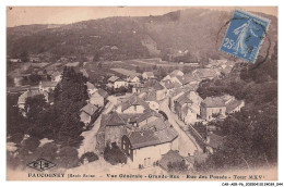 Delcampe - CAR-AERP6-0295-70 - FAUCOGNEY - Vue Générale - Grande Rue - Rue Des Fossés - Tour Mxv - Faucogney