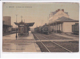Delcampe - MELUN: La Gare Vue Intérieure, Train - Très Bon état - Melun