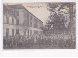 Delcampe - MELUN: école Saint-aspais, La Cour En 1916 - Très Bon état - Melun