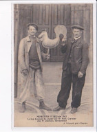 Delcampe - NEMOURS: 10 Juin 1912, Le Coq Descendu Du Clocher Par Mr. Petit Chez Mr. Cherbuys - état - Nemours