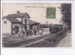 Delcampe - REBAIS: La Gare - Très Bon état - Rebais