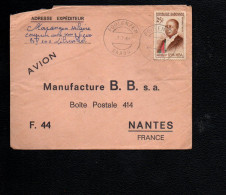 Delcampe - GABON SEUL SUR CARTE DE FOULENZEM POUR LA FRANCE 1966 - Gabun (1960-...)