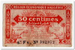 Delcampe - ALGERIA,0,50 CENTIMES,1944,P.100,F+ - Algérie