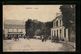 Delcampe - CPA Quintin, La Gare - Quintin