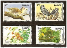 Delcampe - Rwanda Ruanda 1985 Yvert 1182-1185 OBCn° 1245-48 *** MNH  Cote 27,50 € Faune Oiseaux Vogels Birds - Ungebraucht