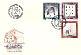 Delcampe - 1975-Portogallo S.3v."Protezione Patrimonio Architettonico"(1278/80)su Fdc Illus - FDC