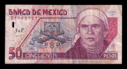 Delcampe - México 50 Pesos José María Morelos 1998 Pick 107c Serie AP Bc F - Mexique
