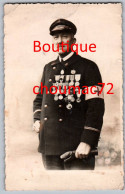 Delcampe - 2462, Aisne, Saint St Quentin, Carte Photo Lapierre, M. Guille Avec Liste De Ces Décoration Au Dos, Mariue, état ! - Saint Quentin