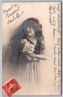 Delcampe - 2377, Enfants, Portrait D'enfant Fillette Avec Un Foulard - Abbildungen
