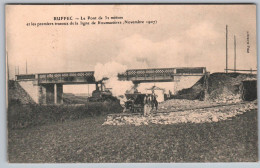 Delcampe - 2205, Charente, Ruffec, Librarie Picat, Le Pont Et Les Premiers Travaux De La Ligne De Roumazières - Ruffec