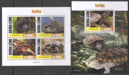 Delcampe - Yx0654 ! New 2020 Sierra Leone Turtles Reptiles Marine Life #12279-12282+Bl1971 Mnh - Sonstige & Ohne Zuordnung