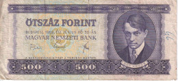 Delcampe - BILLETE DE HUNGRIA DE 500 FORINT DEL AÑO 1969 (BANKNOTE) - Hongrie