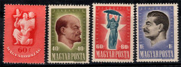 Delcampe - Hongrie 1947 Mi. 993-996 Neuf ** 100% Paix, Célébrités, Lénine - Ungebraucht
