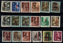 Delcampe - Hongrie 1946 Mi. 852-869 Neuf ** 80% Surimprimé - Ungebraucht