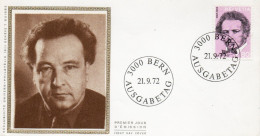 Delcampe - Suisse - Enveloppe Premier Jour - 1972 - Arthur Honegger - 80 C - - FDC