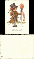 Delcampe - Ansichtskarte  Künstlerkarte Glück Und Segen Allezeit! Junge In Tracht 1938 - 1900-1949