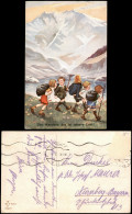 Delcampe - Das Wandern, Das Ist Unsere Lust! Kinder Wandertag Künstlerkarte 1910 - Non Classés