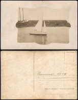 Delcampe - Schiff Segelschiffe/Segelboote Lager Großes Schiff 1917 Privatfoto - Segelboote