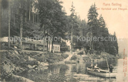 Delcampe - Karlsbad Eger Restaurant Hans Heiling Elbogen - Tschechische Republik